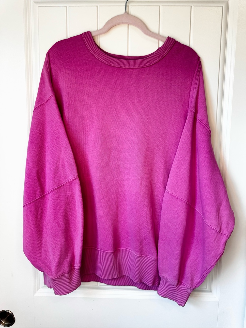Aerie Hot Fuchsia Oversized Crewneck